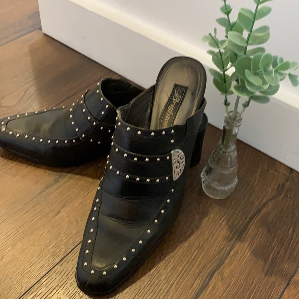 Vintage Brighton leather & studded  Mule